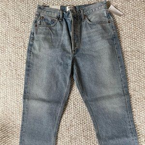 NWT - AGOLDE High-rise Straight Leg Crop Jeans - Women's 28